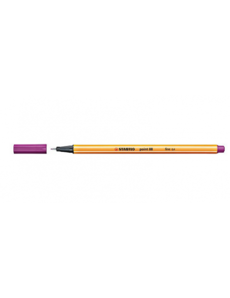 ROTULADOR PUNTA FINA POINT 88 0.4MM LILA STABILO 88/58 (x10 unidades)