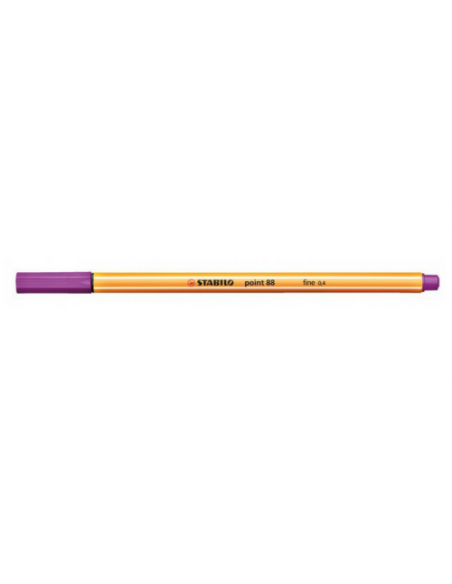 ROTULADOR PUNTA FINA POINT 88 0.4MM LILA STABILO 88/58 (x10 unidades)