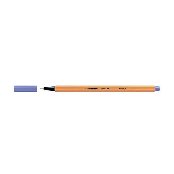 ROTULADOR PUNTA FINA POINT 88 0.4MM VIOLETA STABILO 88/55 (x10 unidades)