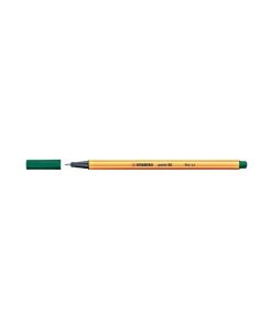 ROTULADOR PUNTA FINA POINT 88 0.4MM VERDE PINO STABILO 88/53 (x10 unidades)
