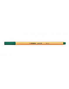 ROTULADOR PUNTA FINA POINT 88 0.4MM VERDE PINO STABILO 88/53 (x10 unidades) 2