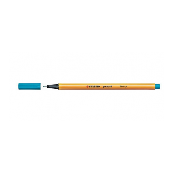 ROTULADOR PUNTA FINA POINT 88 0.4MM TURQUESA STABILO 88/51 (x10 unidades)