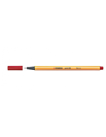 ROTULADOR PUNTA FINA POINT 88 0.4MM CARMESÍ STABILO 88/50 (x10 unidades)