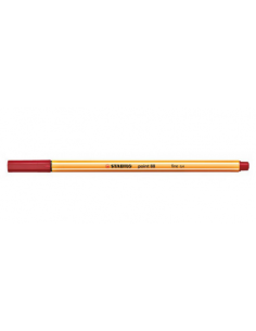 ROTULADOR PUNTA FINA POINT 88 0.4MM CARMESÍ STABILO 88/50 (x10 unidades) 2