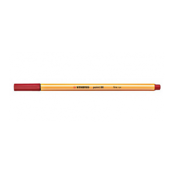 ROTULADOR PUNTA FINA POINT 88 0.4MM CARMESÍ STABILO 88/50 (x10 unidades)