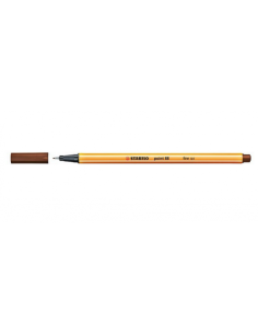 ROTULADOR PUNTA FINA POINT 88 0.4MM MARRON STABILO 88/45 (x10 unidades)