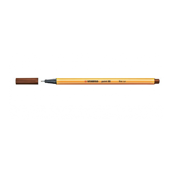 ROTULADOR PUNTA FINA POINT 88 0.4MM MARRON STABILO 88/45 (x10 unidades)