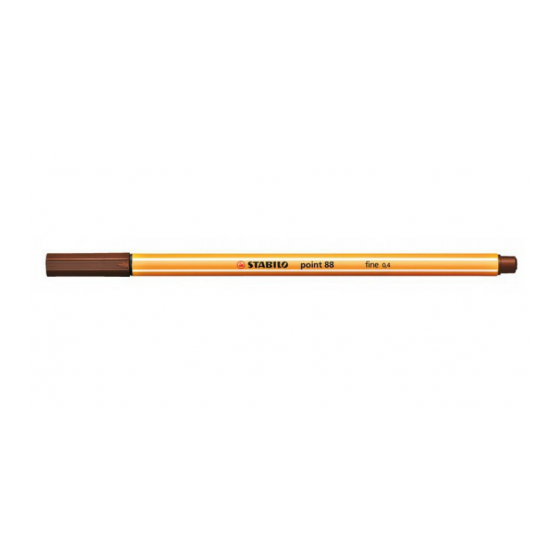 ROTULADOR PUNTA FINA POINT 88 0.4MM MARRON STABILO 88/45 (x10 unidades)