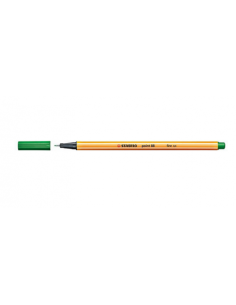 ROTULADOR PUNTA FINA POINT 88 0.4MM VERDE STABILO 88/36 (x10 unidades)