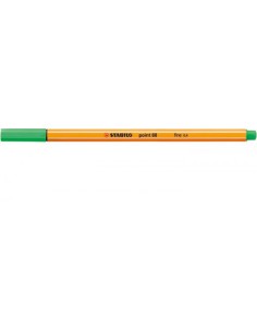 ROTULADOR PUNTA FINA POINT 88 0.4MM ESMERALDA CLARO STABILO 88/16 (x10 unidades)