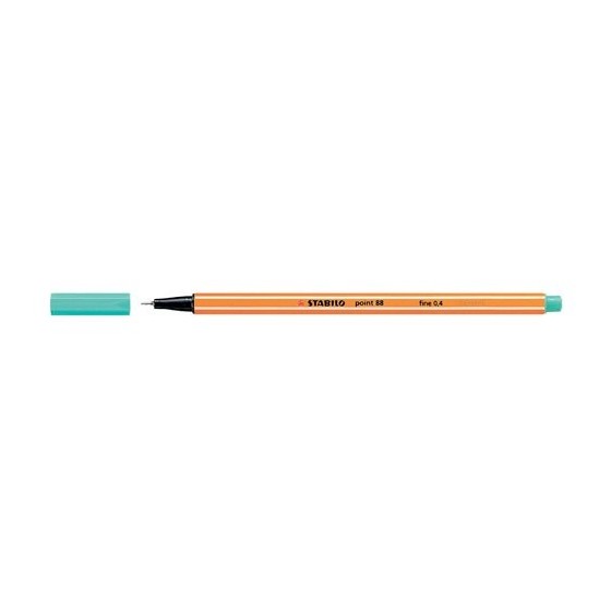ROTULADOR PUNTA FINA POINT 88 0.4MM VERDE HIELO STABILO 88/13 (x10 unidades)