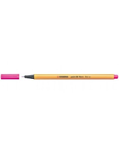 ROTULADOR PUNTA FINA POINT 88 0.4MM ROSA NEON STABILO 88/056 (x10 unidades)