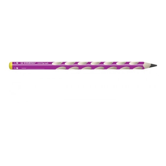 LAPIZ ERGONOMICO EASYGRAPH PARA ZURDOS HB 3,15MM. ROSA STABILO 321/01-HB-6 (x6 unidades)
