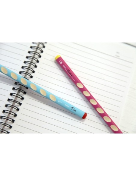 LAPIZ ERGONOMICO EASYGRAPH PARA ZURDOS HB 3,15MM. ROSA STABILO 321/01-HB-6 (x6 unidades)