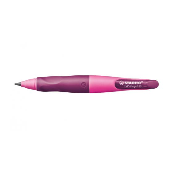 PORTAMINAS EASYERGO MINAS EXTRA GRUESAS 3,15MM. PARA DIESTROS ROSA STABILO B-46870-5 (x5 unidades)