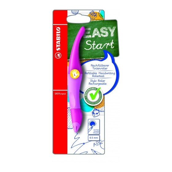 ROLLER ERGONOMICO PUNTA 0,3MM. EASYORIGINAL PARA ZURDOS + RECARGA ROSA STABILO B-46837-3 (x3 unidades)