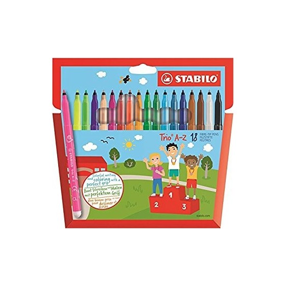 STABILO Trio A–Z rotulador Fino Multicolor 18 pieza(s)