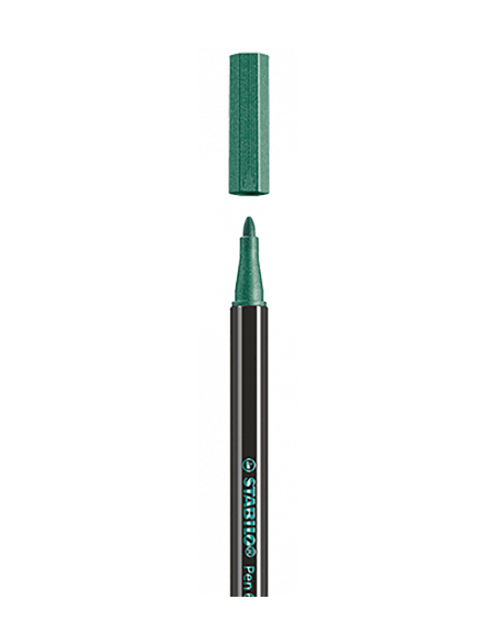 ROTULADOR ACUARELABLE METAL PUNTA MEDIA 1,4MM. PEN 68 VERDE STABILO 68/836 (x10 unidades)