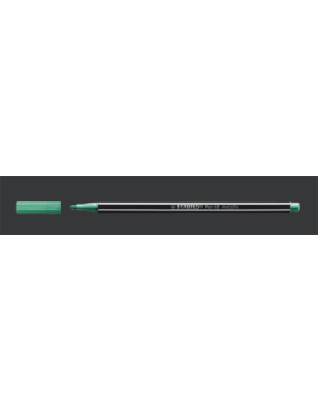 ROTULADOR ACUARELABLE METAL PUNTA MEDIA 1,4MM. PEN 68 VERDE STABILO 68/836 (x10 unidades)
