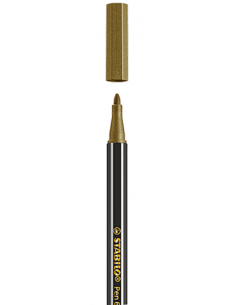 ROTULADOR ACUARELABLE METAL PUNTA MEDIA 1,4MM. PEN 68 ORO STABILO 68/810 (x10 unidades)