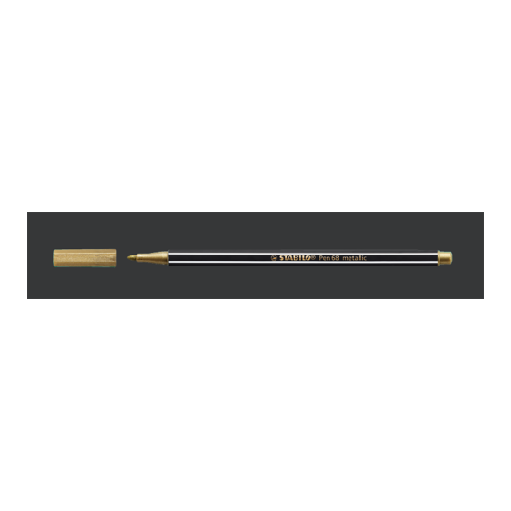 ROTULADOR ACUARELABLE METAL PUNTA MEDIA 1,4MM. PEN 68 ORO STABILO 68/810 (x10 unidades)