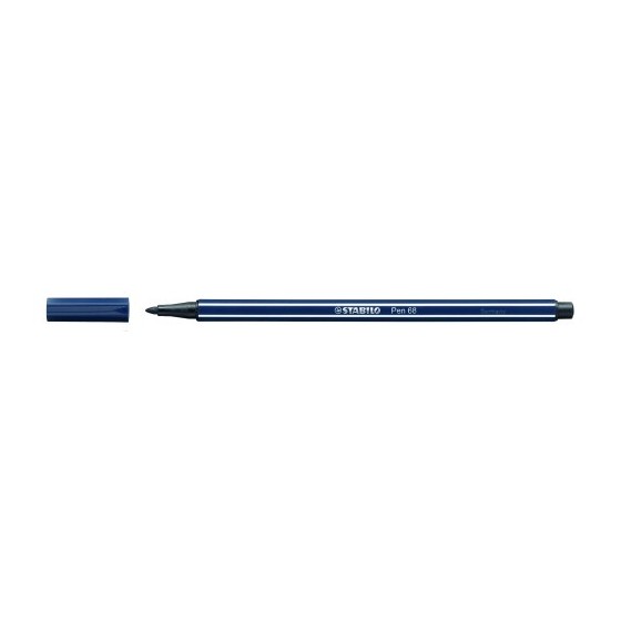 ROTULADOR PUNTA FIBRA MEDIA 1MM. PEN 68 GRIS PAYNE STABILO 68/98 (x10 unidades)
