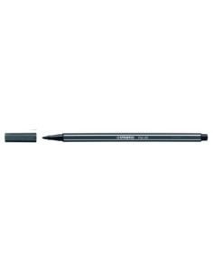 ROTULADOR PUNTA FIBRA MEDIA 1MM. PEN 68 GRIS INTENSO STABILO 68/97 (x10 unidades)