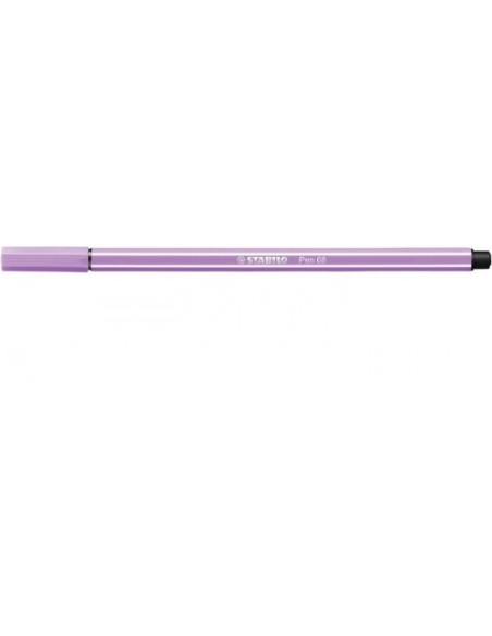 ROTULADOR PUNTA FIBRA MEDIA 1MM. PEN 68 LILA CLARO STABILO 68/59 (x10 unidades)