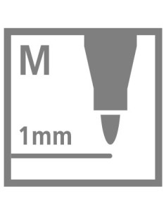 ROTULADOR PUNTA FIBRA MEDIA 1MM. PEN 68 LILA CLARO STABILO 68/59 (x10 unidades) 2