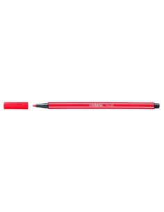 ROTULADOR PUNTA FIBRA MEDIA 1MM. PEN 68 ROJO CARMIN STABILO 68/48 (x10 unidades)