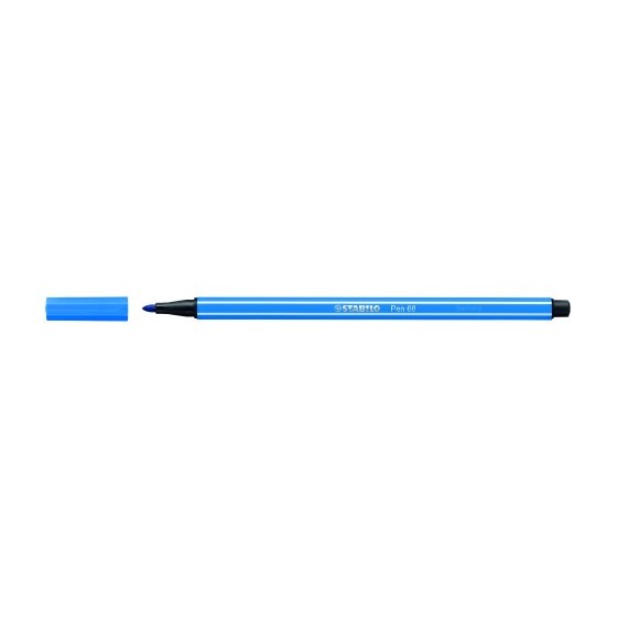 ROTULADOR PUNTA FIBRA MEDIA 1MM. PEN 68 AZUL OSCURO STABILO 68/41 (x10 unidades)