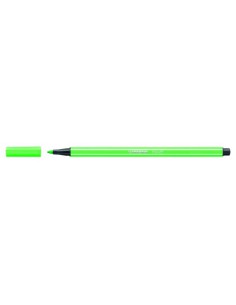 ROTULADOR PUNTA FIBRA MEDIA 1MM. PEN 68 ESMERALDA CLARO STABILO 68/16 (x10 unidades)