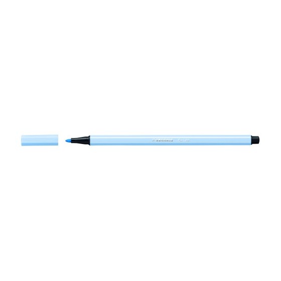 ROTULADOR PUNTA FIBRA MEDIA 1MM. PEN 68 AZUL CLARO STABILO 68/11 (x10 unidades)