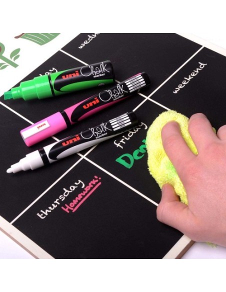 MARCADOR CHALK PWE-8K PIZARRA VERDE 8MM. ROJO UNI-BALL 140145000 (x6 unidades)