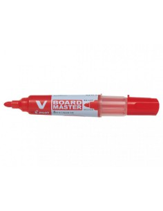 ROTULADOR PIZARRA VBOARD 1.8 PUNTA FIBRA ROJO PILOT WBMA-VBM-M-R-BG (x10 unidades)