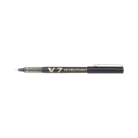 BOLIGRAFO ROLLER TINTA LIQUIDA V7 NEGRO PILOT BX-V7-B (x12 unidades)