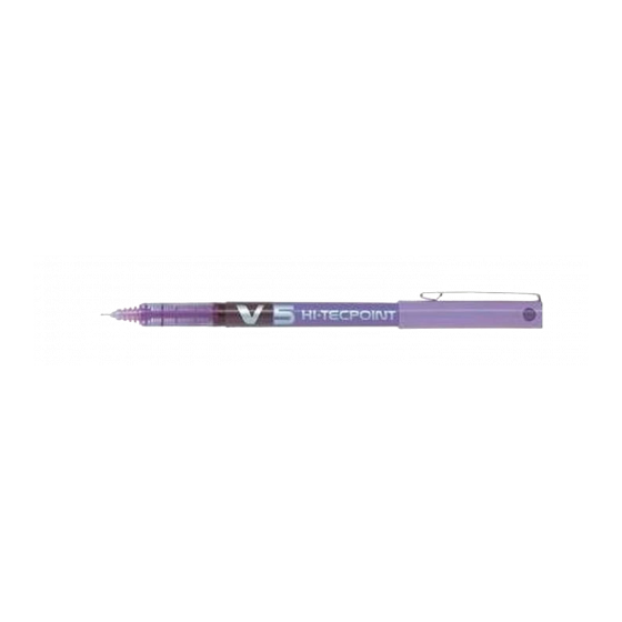 BOLIGRAFO ROLLER TINTA LIQUIDA V5 VIOLETA PILOT BX-V5-V (x12 unidades)
