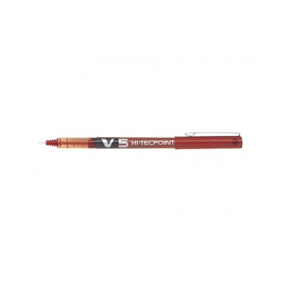 BOLIGRAFO ROLLER TINTA LIQUIDA V5 ROJO PILOT BX-V5-R (x12 unidades)