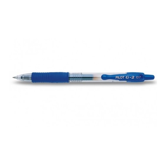 BOLIGRAFO ROLLER GEL RETRAC.G-2 AZUL PILOT BL-G2-7-L (x12 unidades)