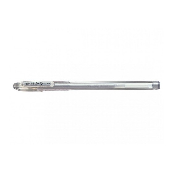 BOLIGRAFO ROLLER GEL G-1 0.7MM PLATA PILOT BL-G1-7T-S (x12 unidades)