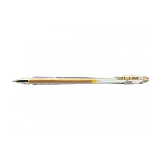 BOLIGRAFO ROLLER GEL G-1 0.7MM ORO PILOT BL-G1-7T-GD (x12 unidades)