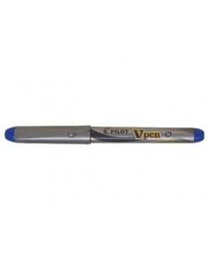 PLUMA DESECHABLE VPEN SILVER AZUL PILOT SVP-4M-L (x12 unidades)