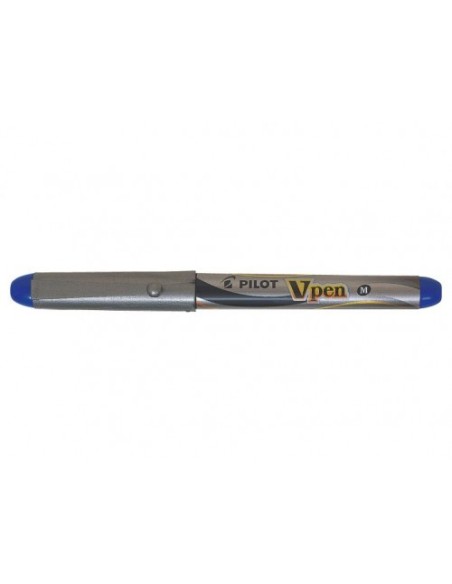PLUMA DESECHABLE VPEN SILVER AZUL PILOT SVP-4M-L (x12 unidades)