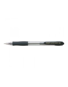 BOLIGRAFO RETRACTIL SUPERGRIP 1.0MM NEGRO PILOT BPGP-10R-M-B (x12 unidades)
