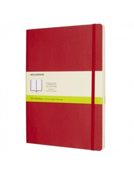 LIBRETA CLASICA TAPA BLANDA ROJO ESCARLATA XL (19X25CM) LISA MOLESKINE QP623F2