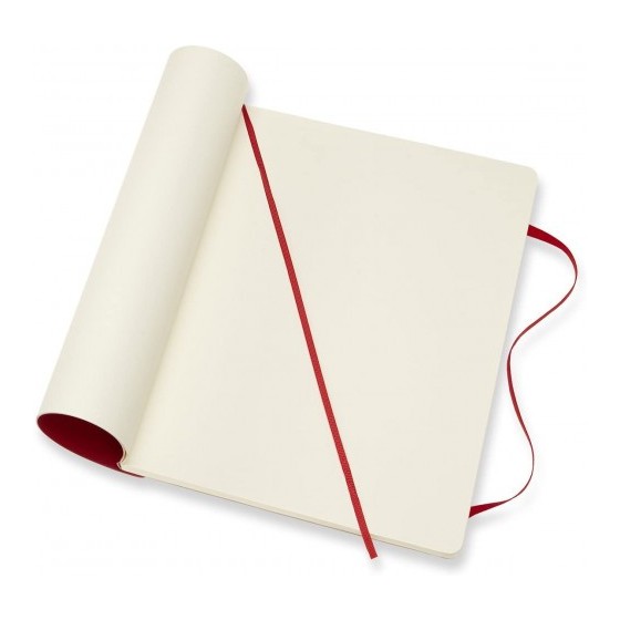 LIBRETA CLASICA TAPA BLANDA ROJO ESCARLATA XL (19X25CM) LISA MOLESKINE QP623F2