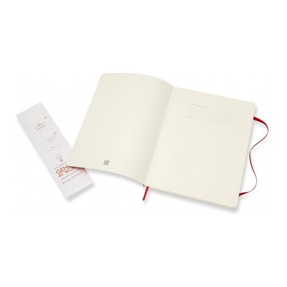 LIBRETA CLASICA TAPA BLANDA ROJO ESCARLATA XL (19X25CM) LISA MOLESKINE QP623F2