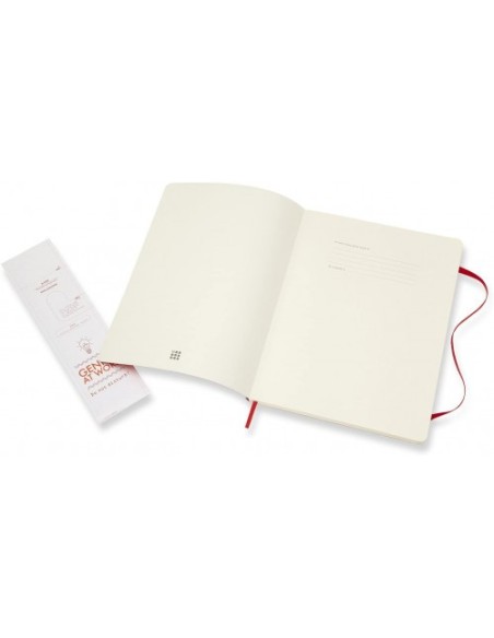 LIBRETA CLASICA TAPA BLANDA ROJO ESCARLATA XL (19X25CM) LISA MOLESKINE QP623F2