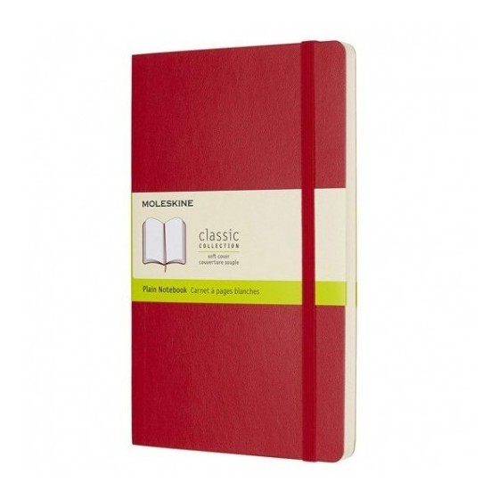LIBRETA CLASICA TAPA BLANDA ROJO ESCARLATA L (13X21CM) LISA MOLESKINE QP618F2