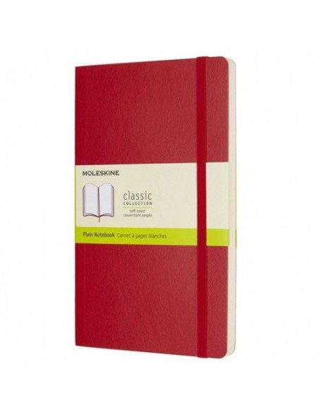 LIBRETA CLASICA TAPA BLANDA ROJO ESCARLATA L (13X21CM) LISA MOLESKINE QP618F2